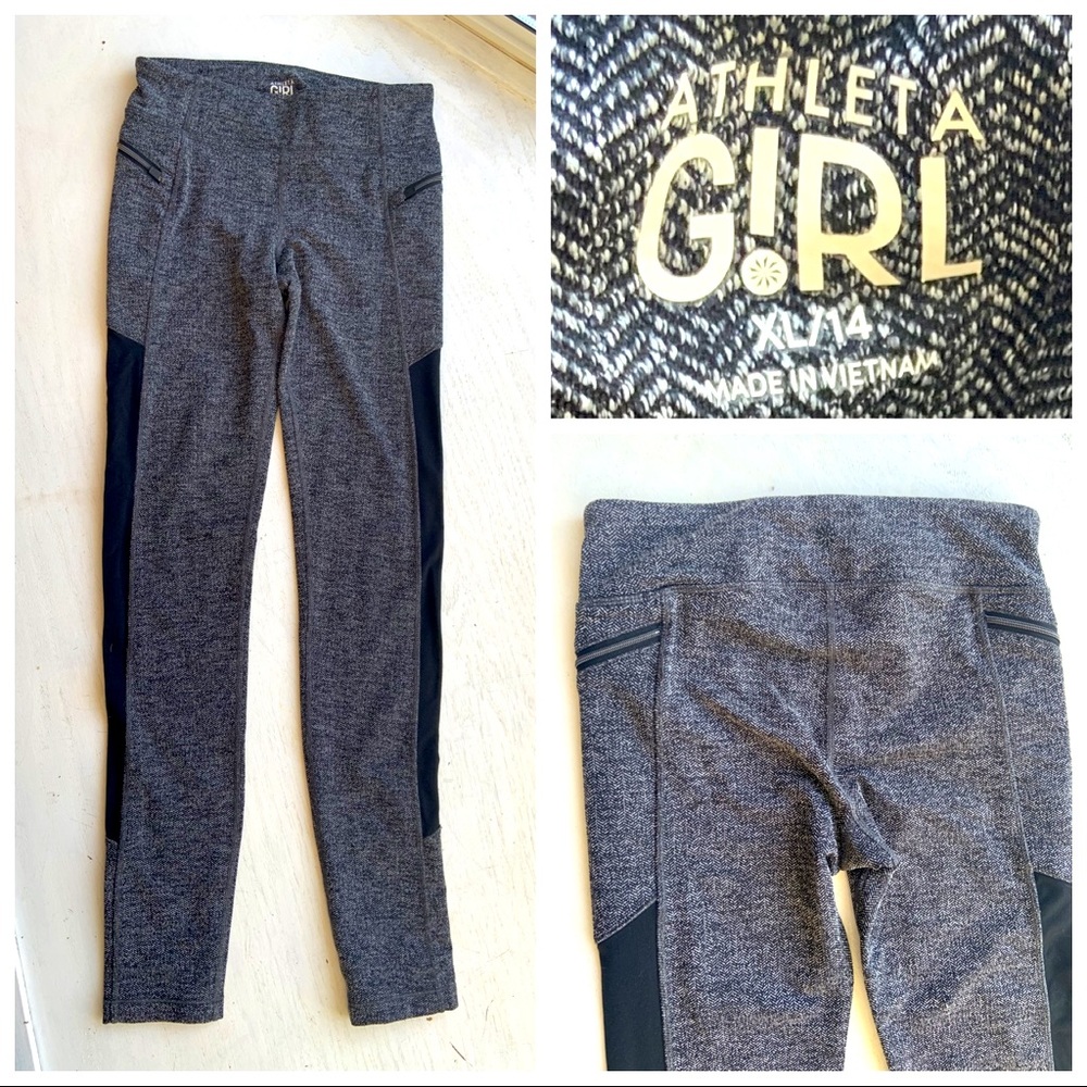 Athleta Girl herringbone pants